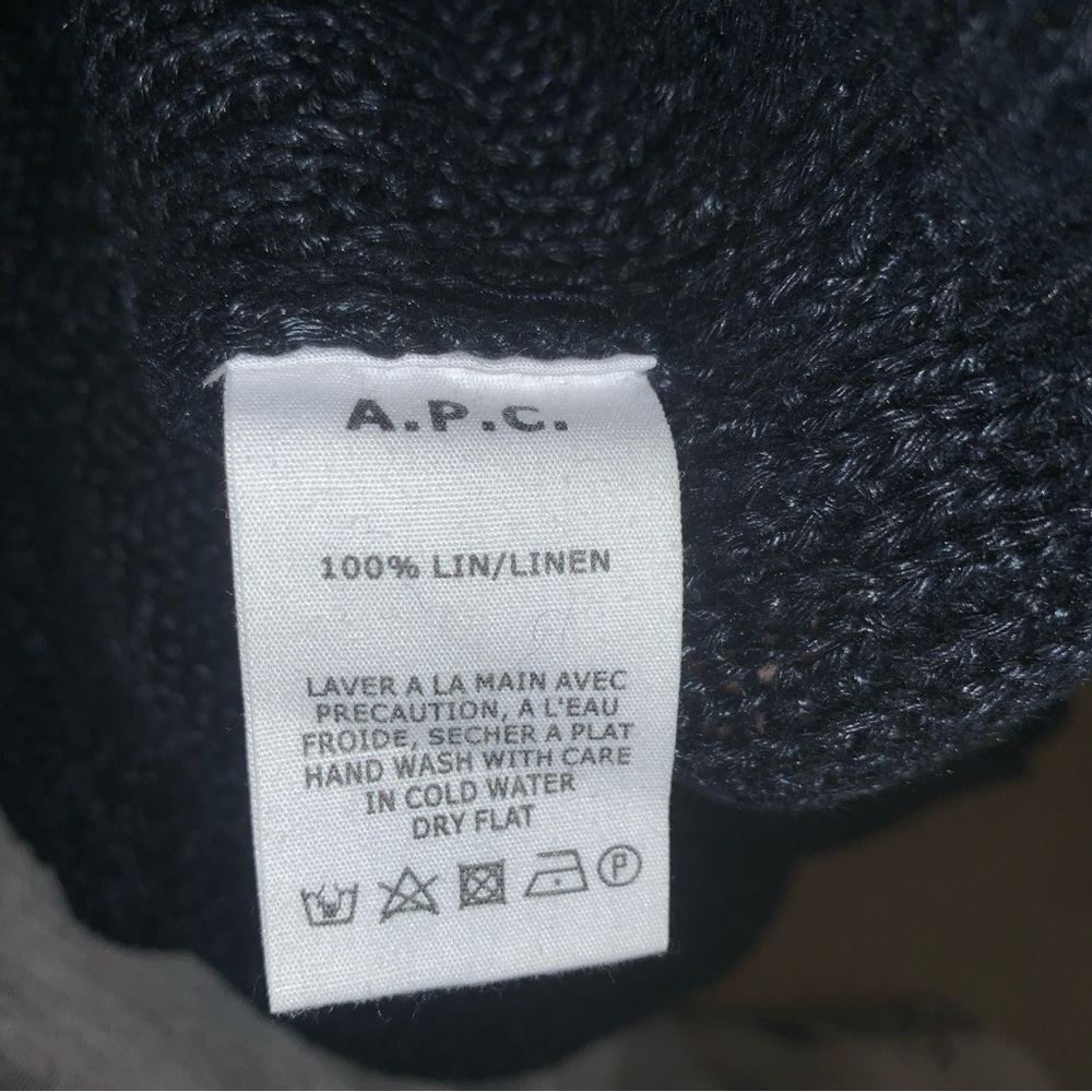 APC Men’s Sweater, Sz Small Linen Chunky - Picture 5 of 8